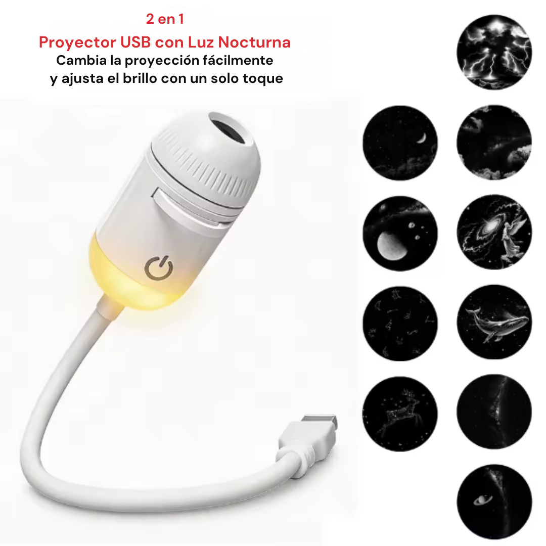 Proyector USB con Luz Nocturna