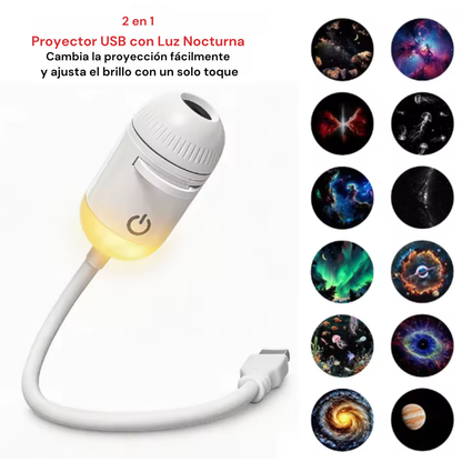 Proyector USB con Luz Nocturna