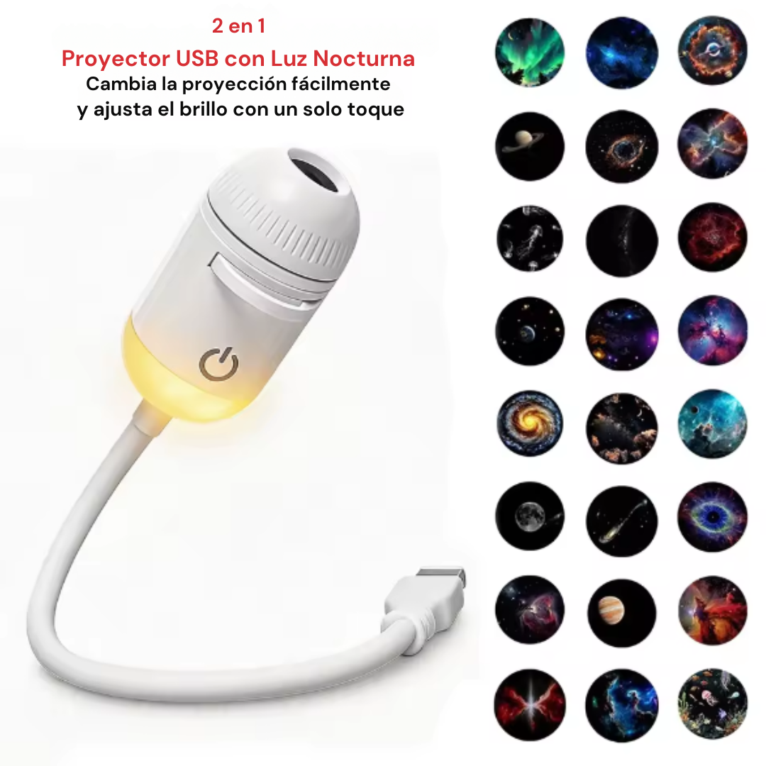 Proyector USB con Luz Nocturna